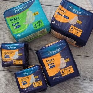 Maxi Pads - Blue and Green